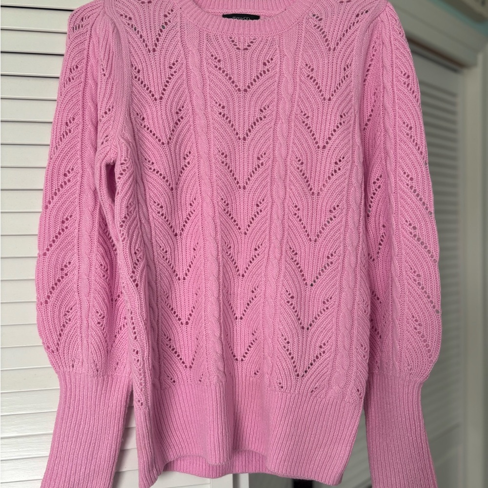 Rw&CO Pink Knit Sweater